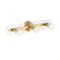 Designers Fountain Demi 24 in. 3-Light Brushed Gold Vanity Light with Artisan Cast Glass Shade for Bathrooms D318M-3B-BG - alternate 6